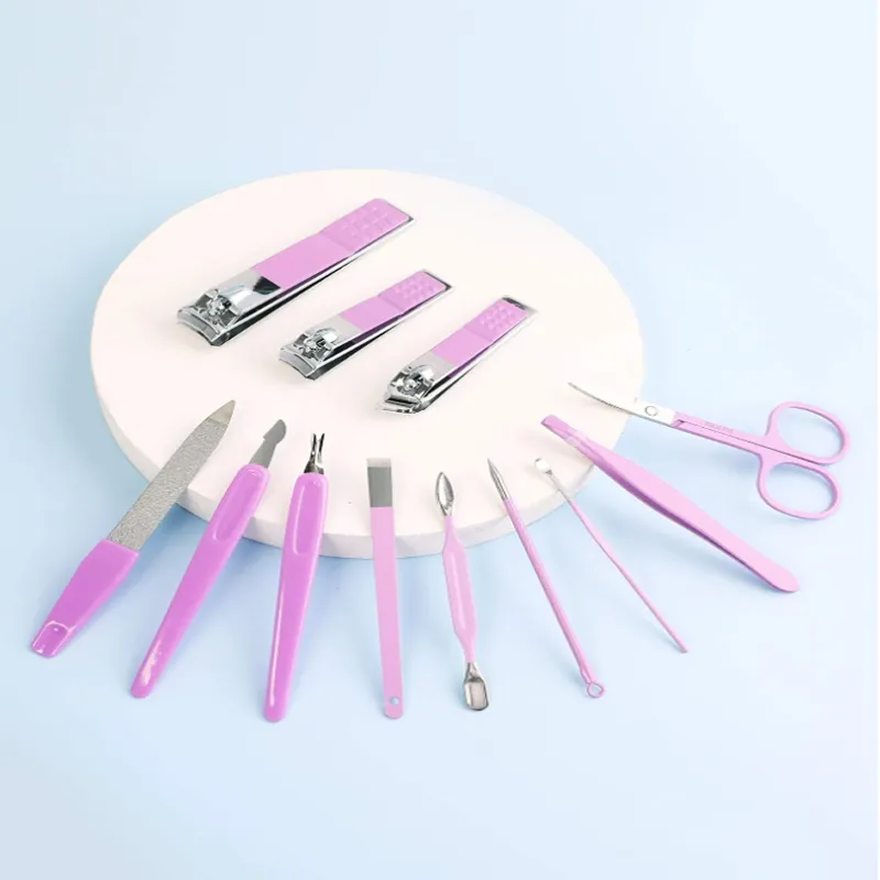 12Pcs Nail Clipper Nail Kits Ec-25 Purple