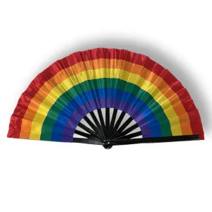 24" Rainbow Pride Clacker Fan