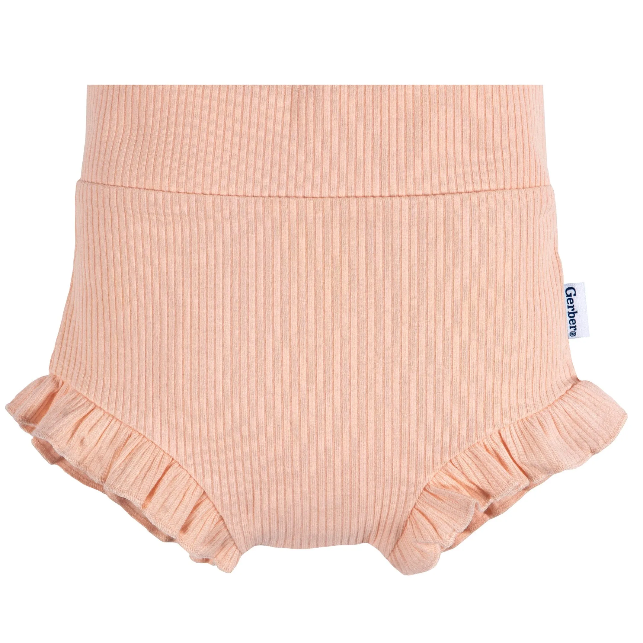 3-Pack Baby Girls Pinks & Oatmeal Bloomer Shorts