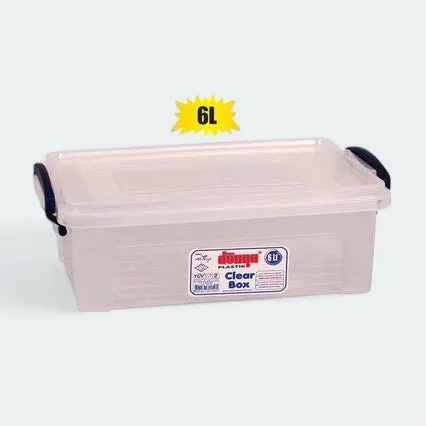 6L Storage Box Clear Niche