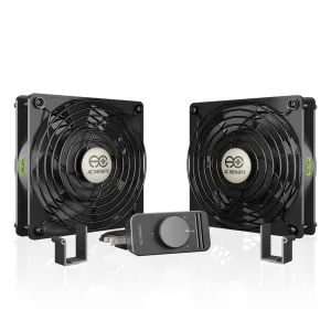 AC Infinity AXIAL S1225D, Muffin 120V AC Cooling Fan, Dual 120mm x 120mm x 25mm