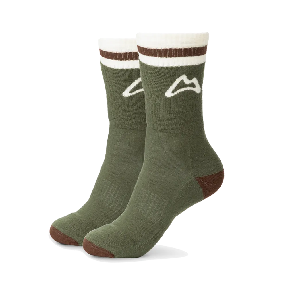 AllTrails Heavyweight Crew Trail Sock - Forest