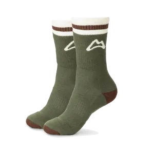 AllTrails Heavyweight Crew Trail Sock - Forest