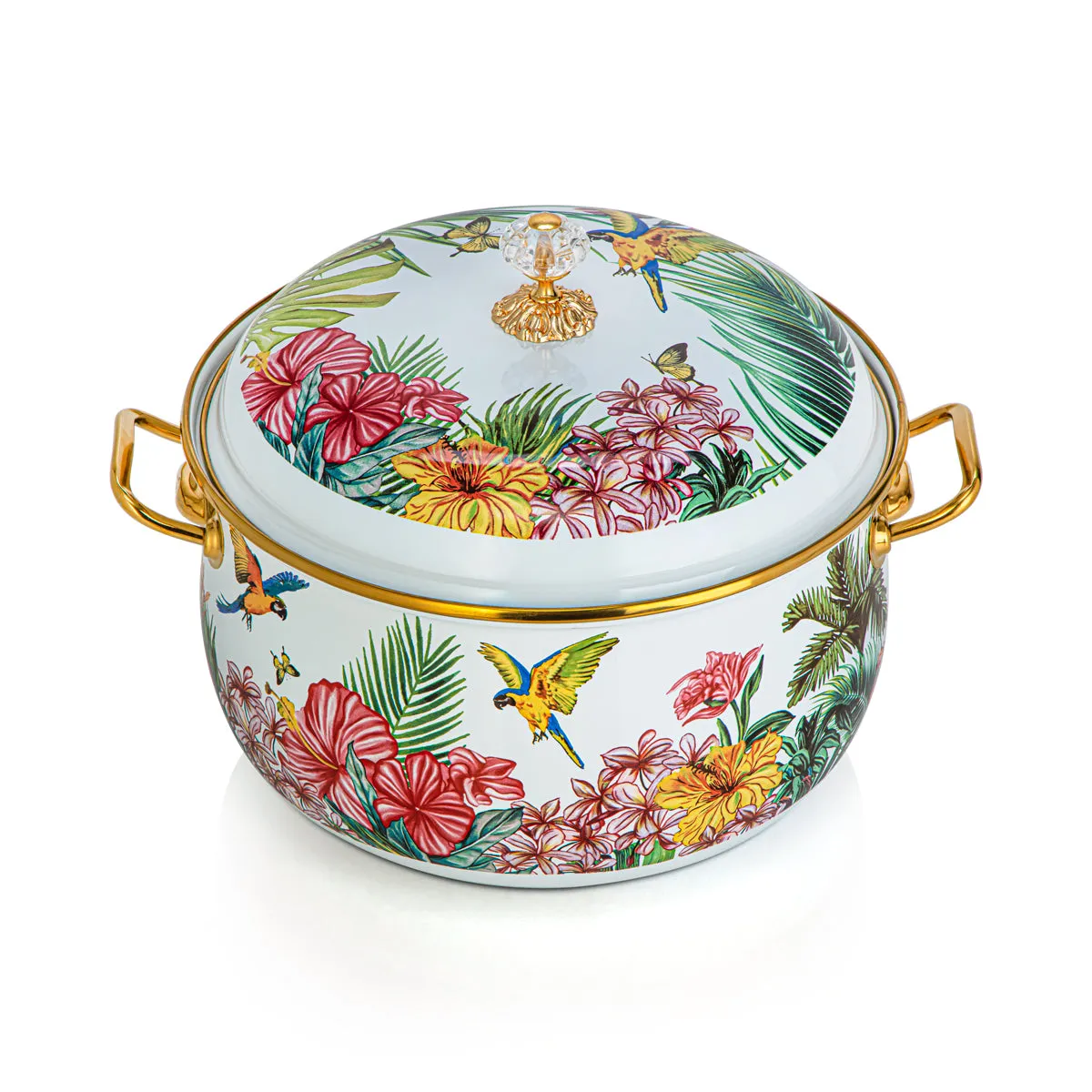 Almarjan 26 CM Tohfa Collection Enamel Cooking Pot - 287421073