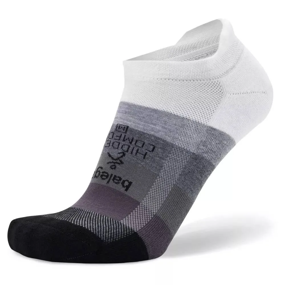 Balega Hidden Comfort Gradient Socks - White/ Asphalt