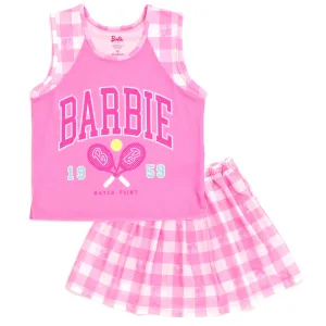 Barbie Tank Top and Pleated Skort Outfit Set