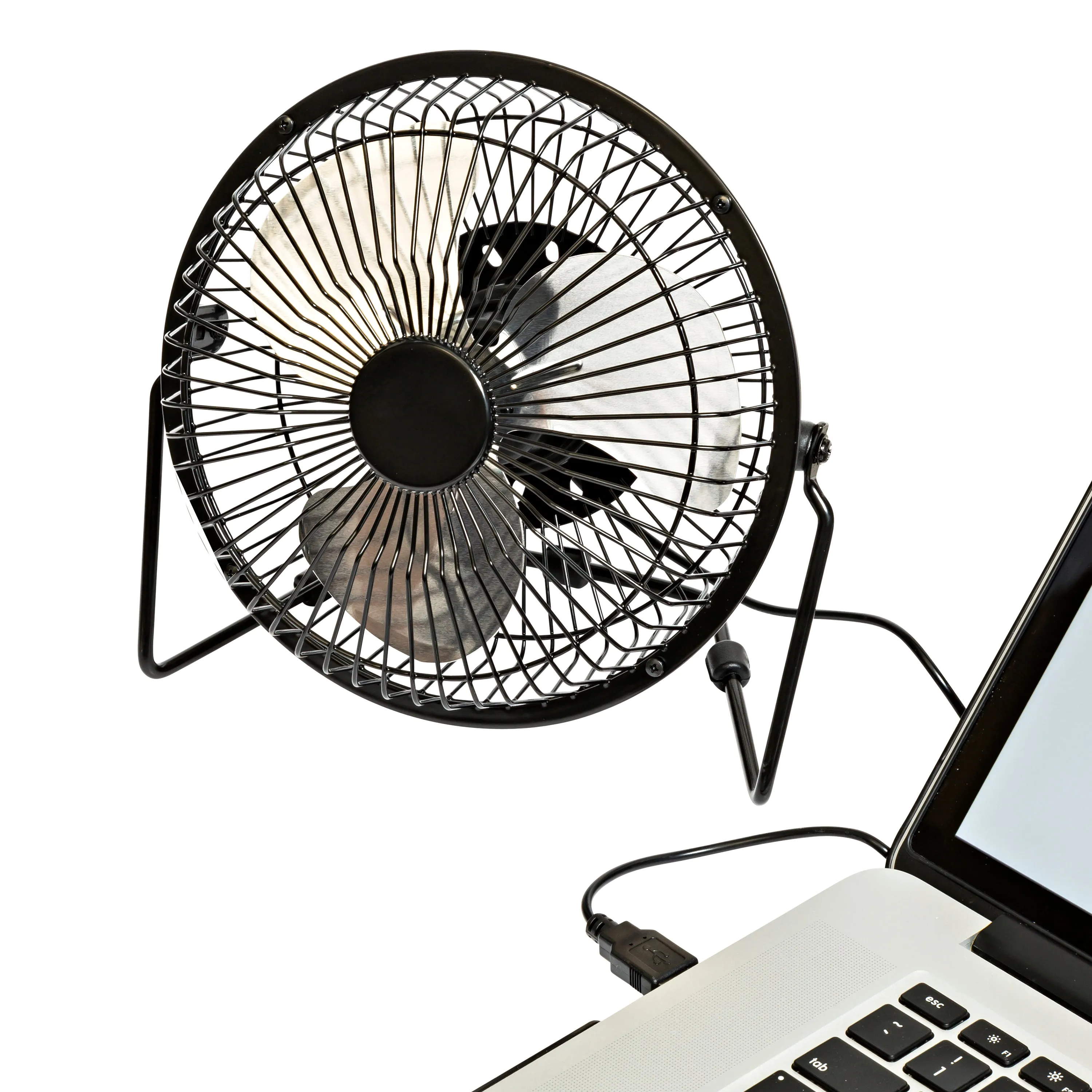 Black Small USB Desk Fan