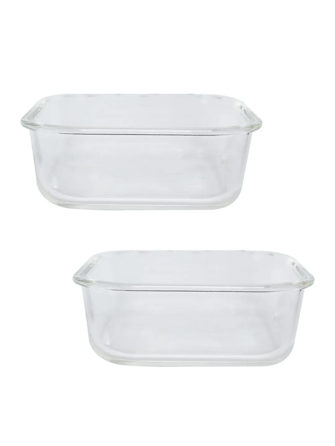 Borosilicate Food Containers (Pack of 2 - 800ml & 1200ml)