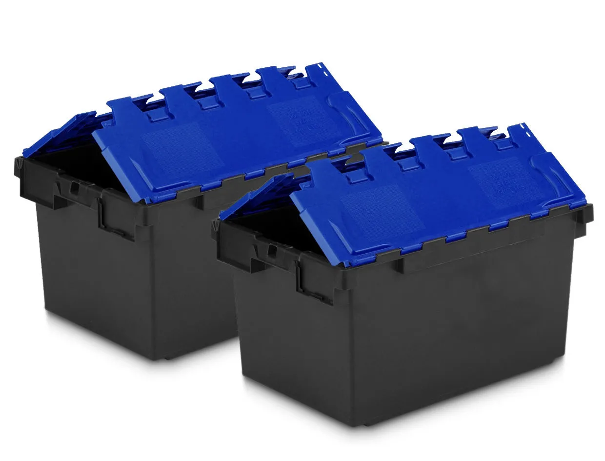 *Bundle of 4* 64L Attached Lid Container Original Totebox (600x400x365mm)