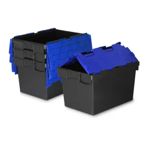 *Bundle of 4* 64L Attached Lid Container Original Totebox (600x400x365mm)