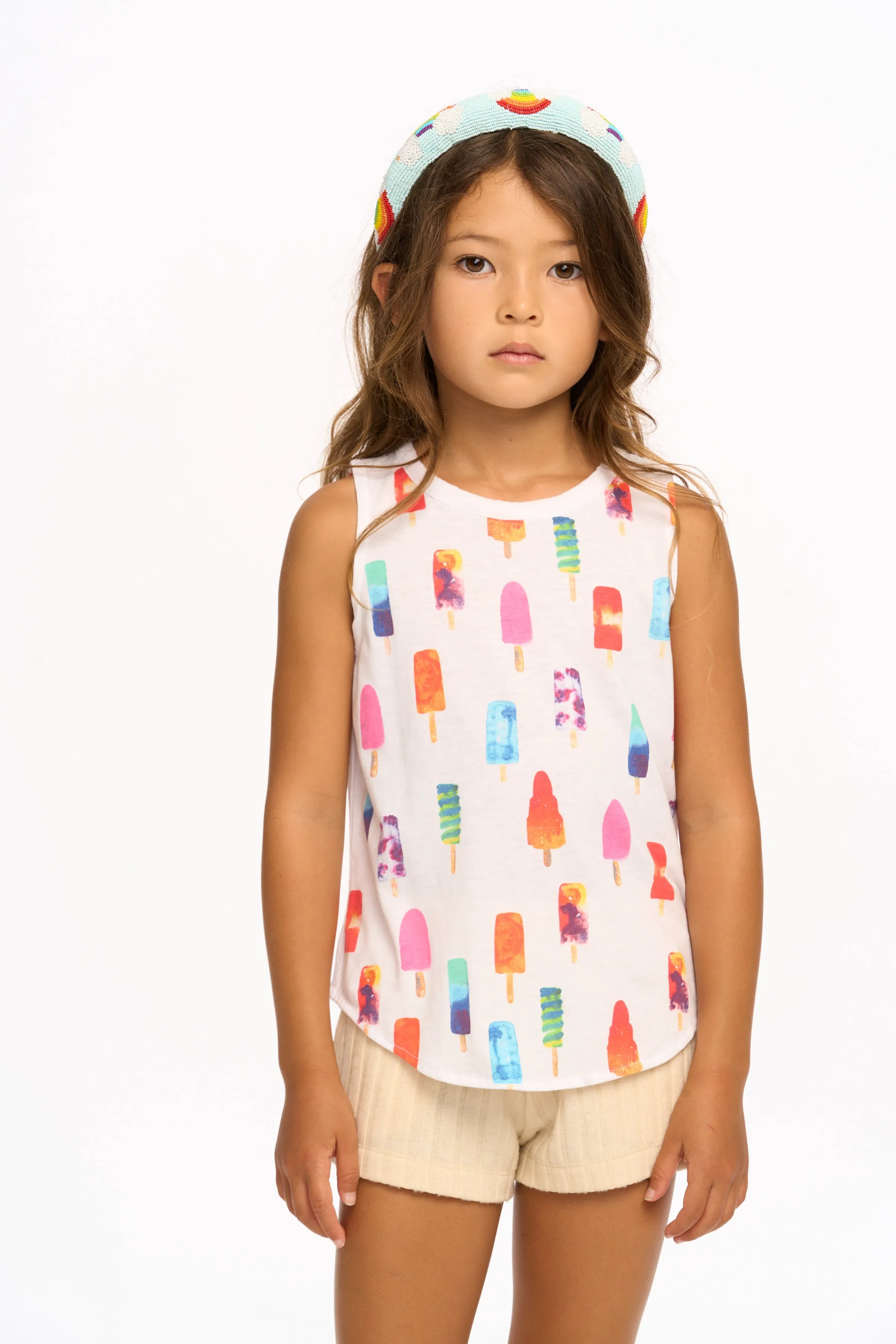 Chaser Popsicles White Tank