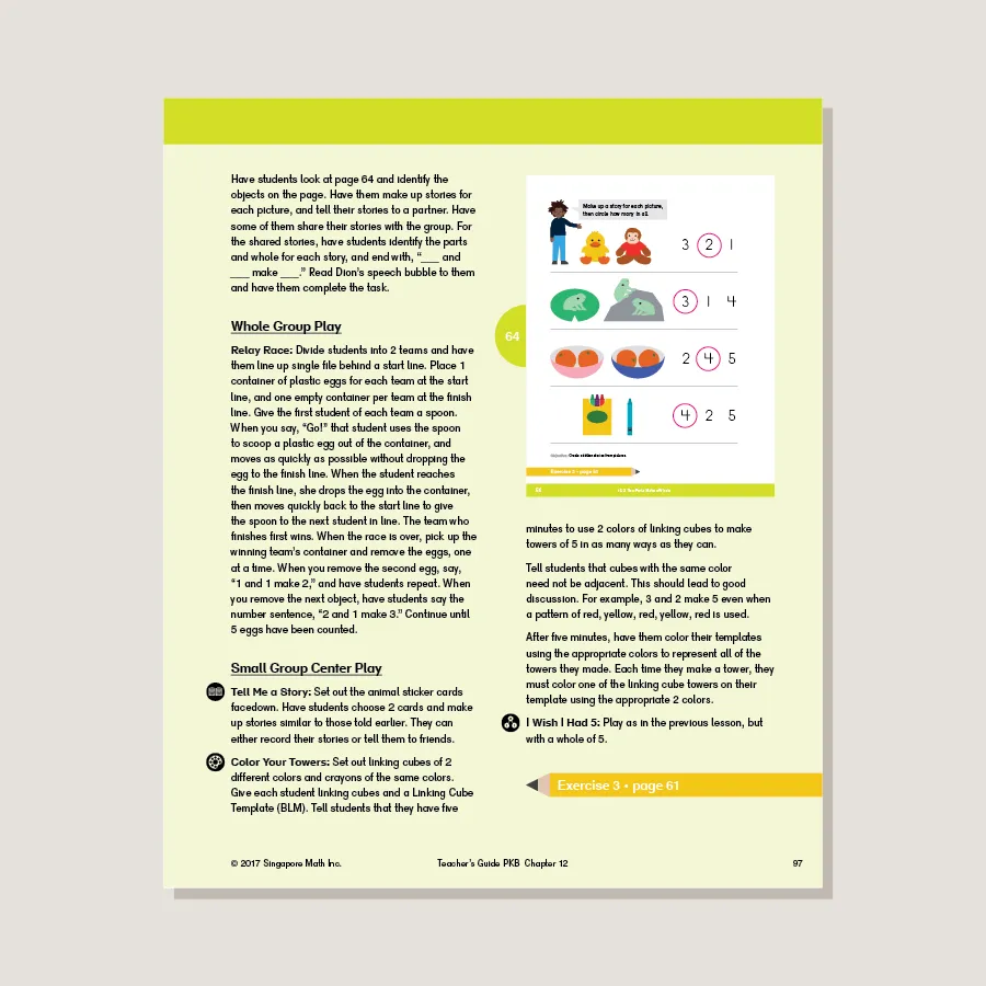 Dimensions Math Teacher's Guide Pre-KB - Blemished