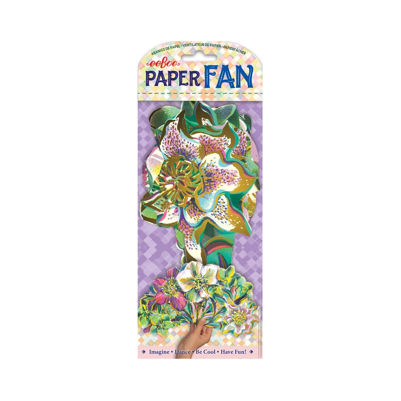 eeBoo Paper Fans: Flowers