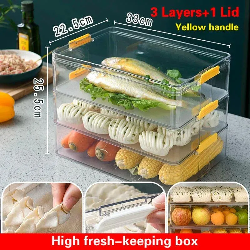 Effortless Food Freshness: Versatile Freezer-Safe Storage for Bread, Dumplings, and Vegetables