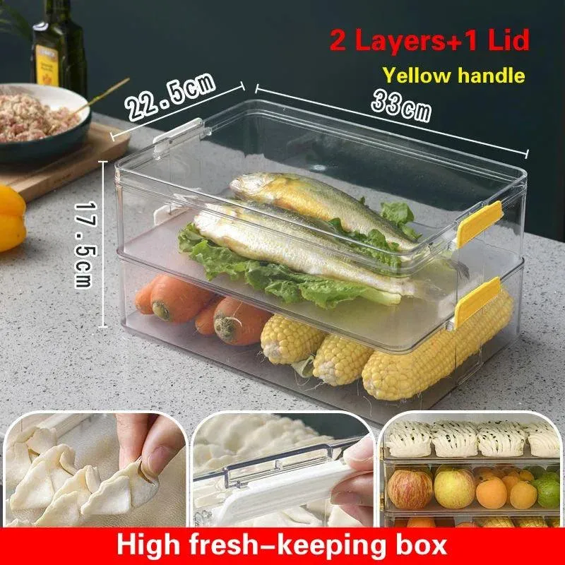 Effortless Food Freshness: Versatile Freezer-Safe Storage for Bread, Dumplings, and Vegetables