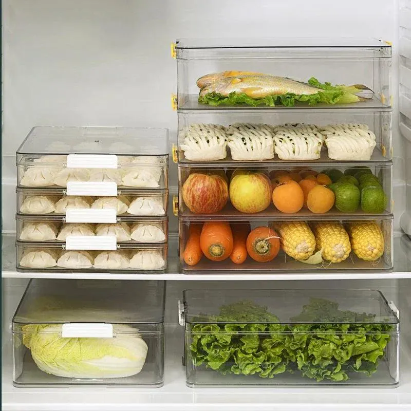 Effortless Food Freshness: Versatile Freezer-Safe Storage for Bread, Dumplings, and Vegetables