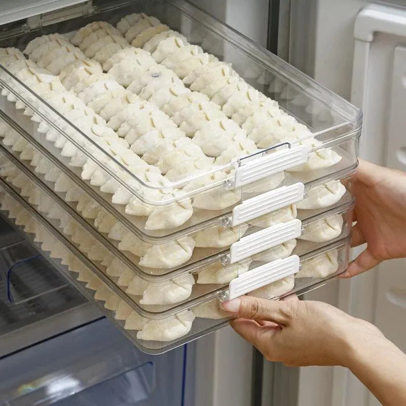 Effortless Food Freshness: Versatile Freezer-Safe Storage for Bread, Dumplings, and Vegetables