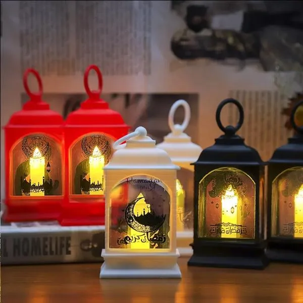 Eid Flat Square LED Lanterns - 7cm x 15.5cm