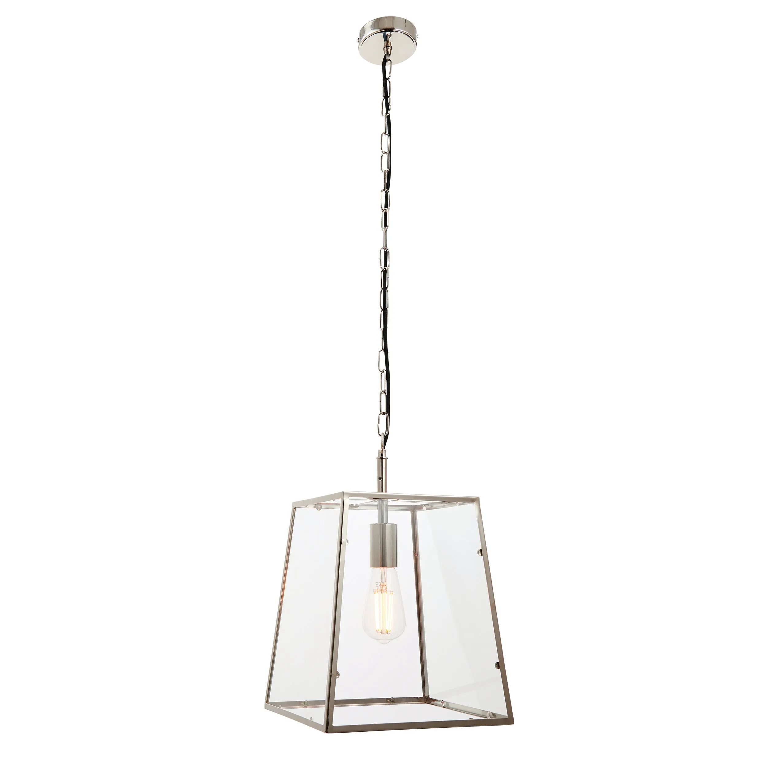 Endon Hurst Pendant Bright Nickel