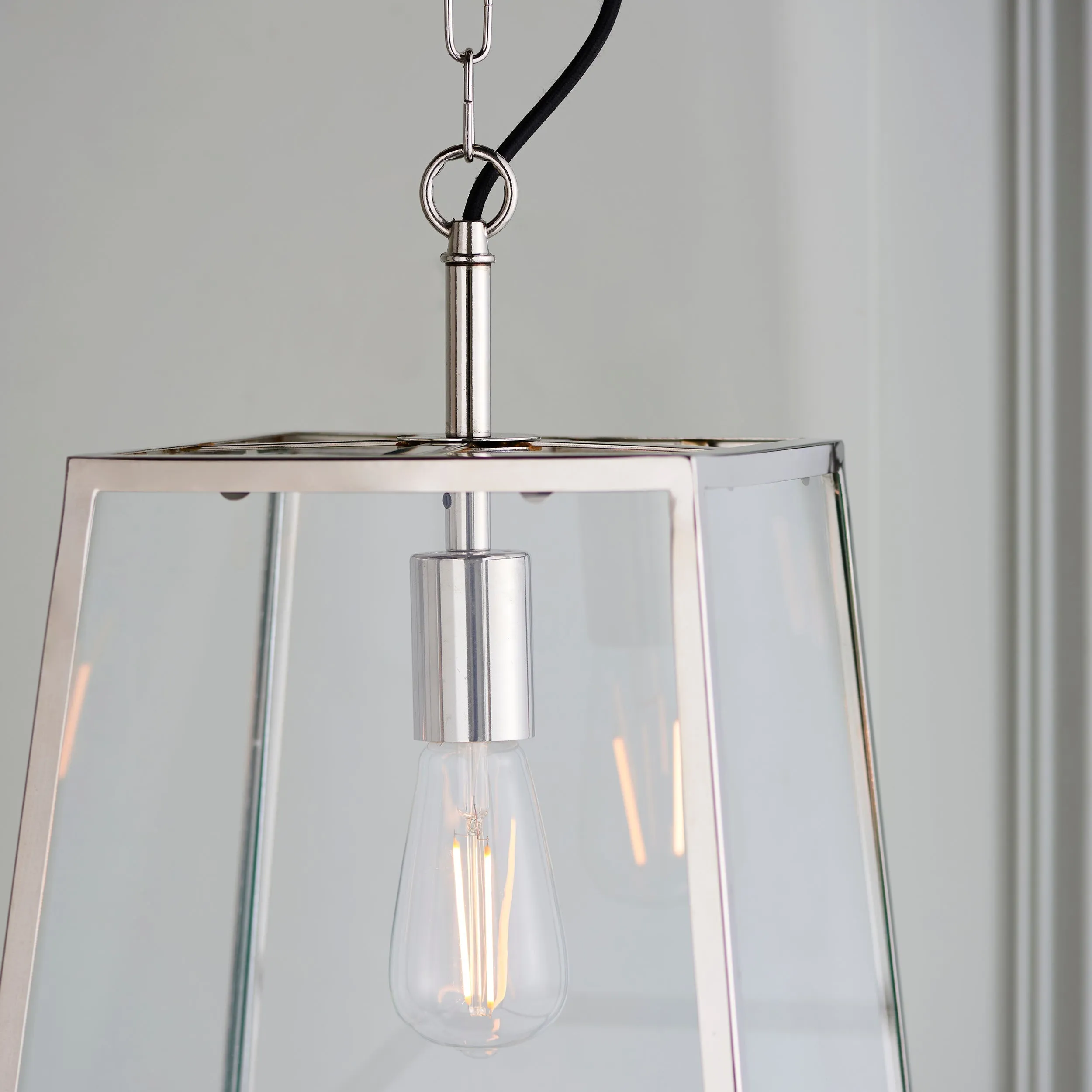 Endon Hurst Pendant Bright Nickel