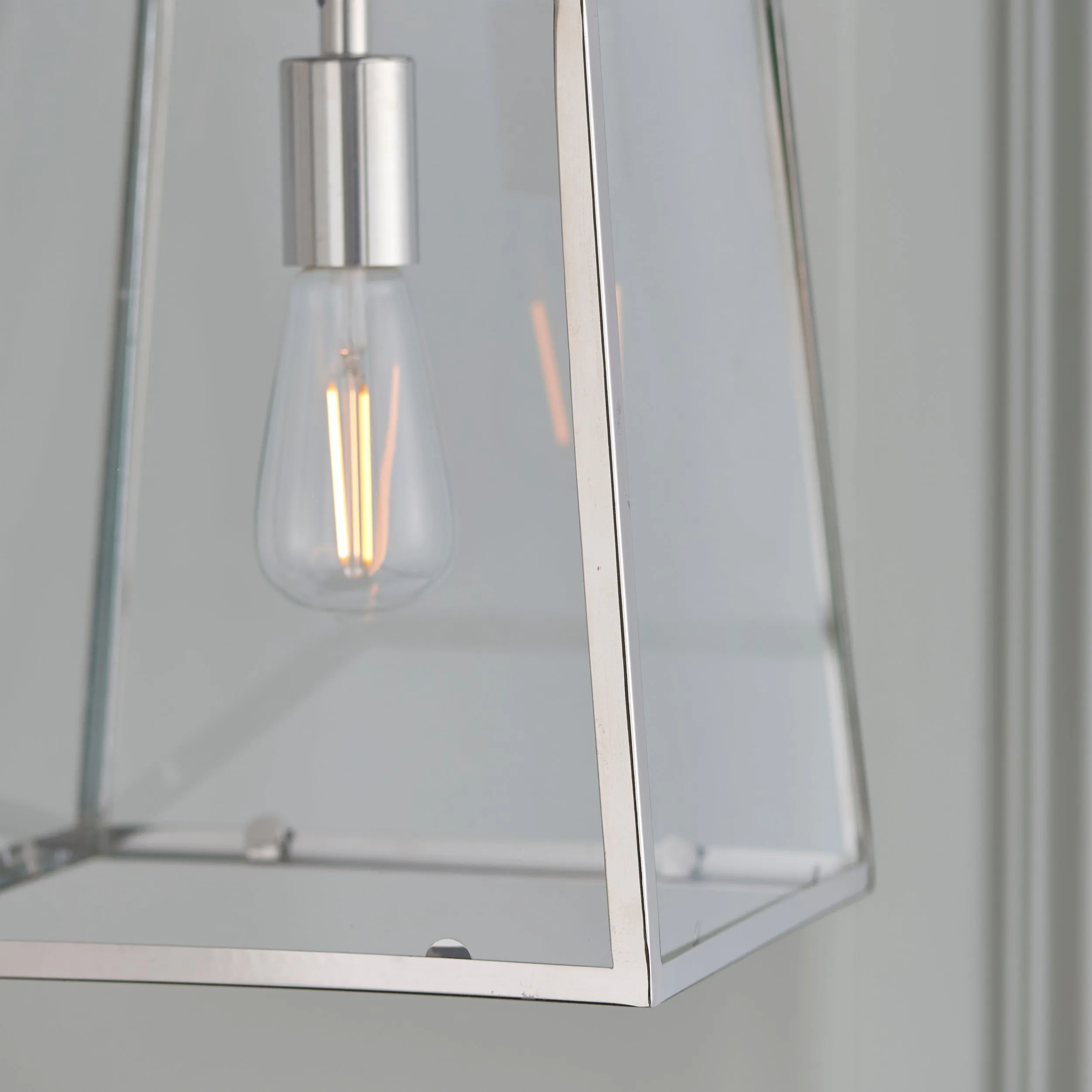 Endon Hurst Pendant Bright Nickel