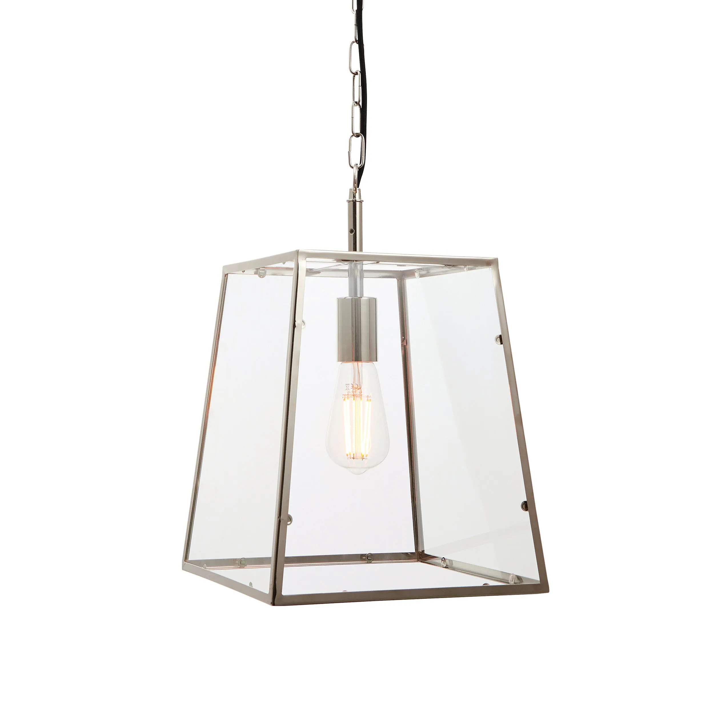 Endon Hurst Pendant Bright Nickel