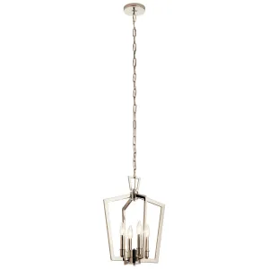 Four Light Pendant from the Abbotswell Collection in Polished Nickel Finish by Kichler