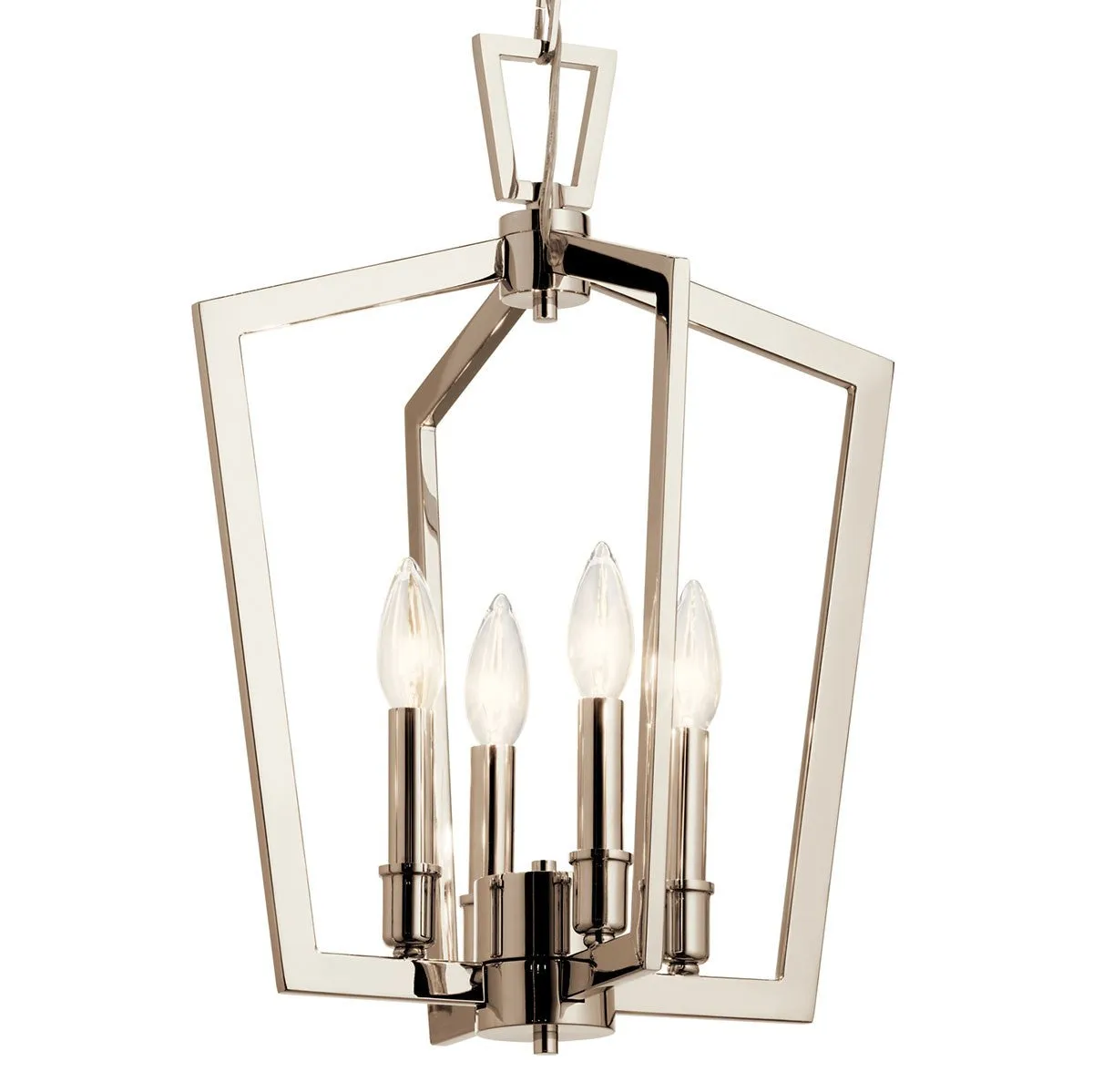 Four Light Pendant from the Abbotswell Collection in Polished Nickel Finish by Kichler