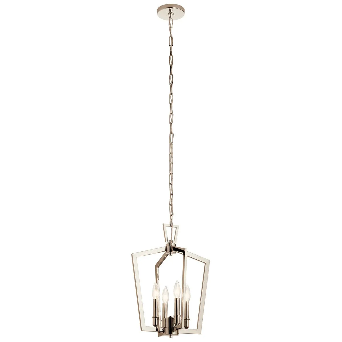 Four Light Pendant from the Abbotswell Collection in Polished Nickel Finish by Kichler