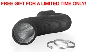 Free AC Infinity Flexible Four-Layer Ducting, 8-Ft Long, 4-Inch ($18.88 Value)