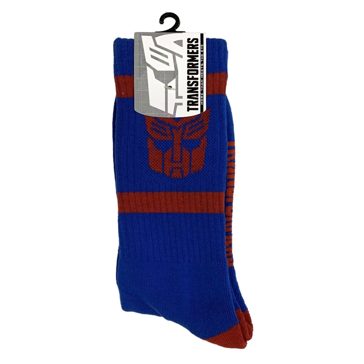 Hasbro Transformers Autobots Symbol Blue and Red Crew Socks