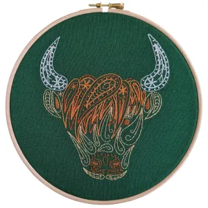 Highland Coo Embroidery Kit