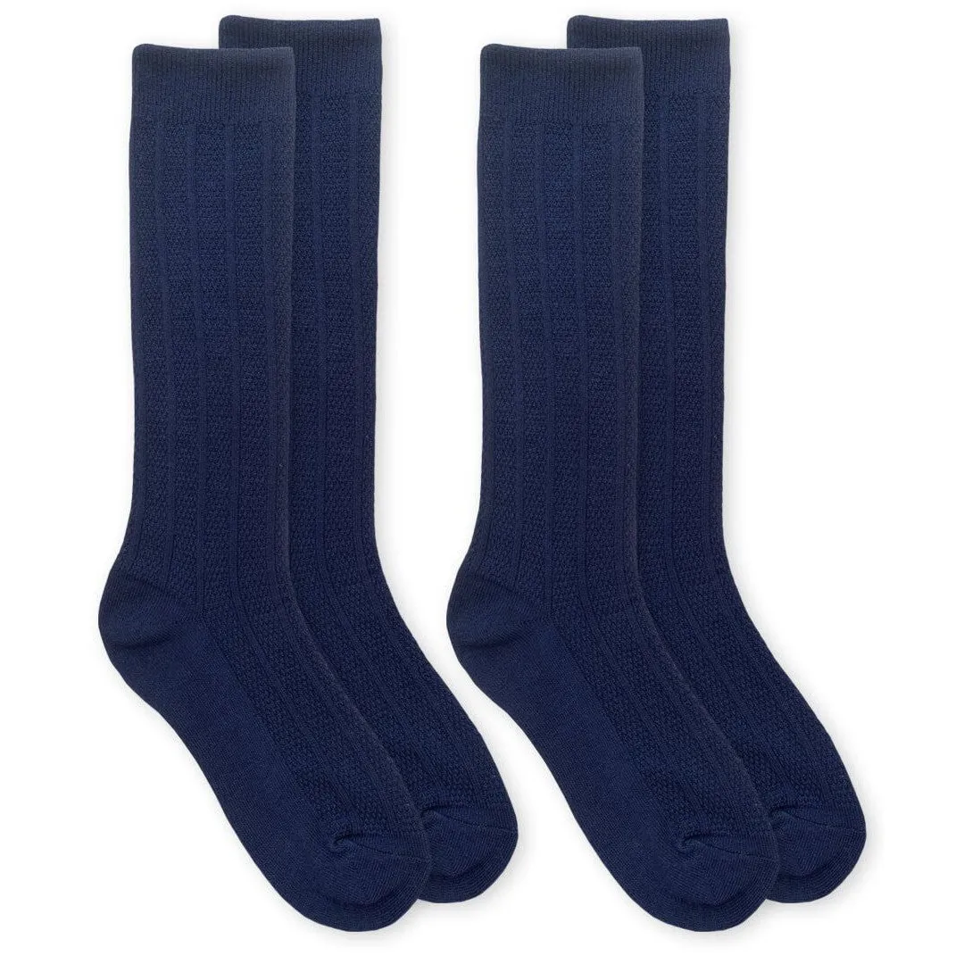 Jefferies Socks School Uniform Bamboo Knee High Socks (2 Pair Pack)