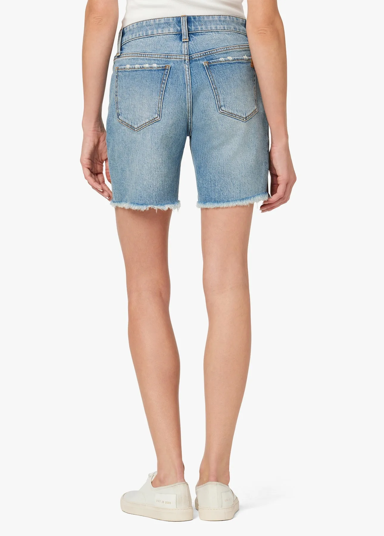 Joes Jeans The 7" Lara Bermuda Short Frayed Hem in So Proud