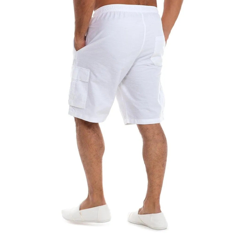 JUST NATURE Men's Jn Men Sports Short - White