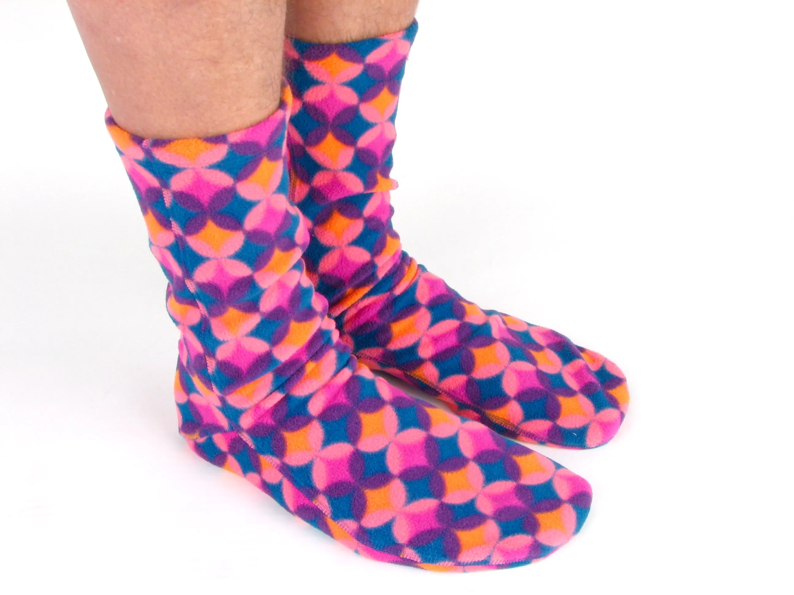 Kids' Fleece Socks - Art Deco