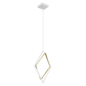 LED Pendant from the Darski Collection in White Finish by Kichler