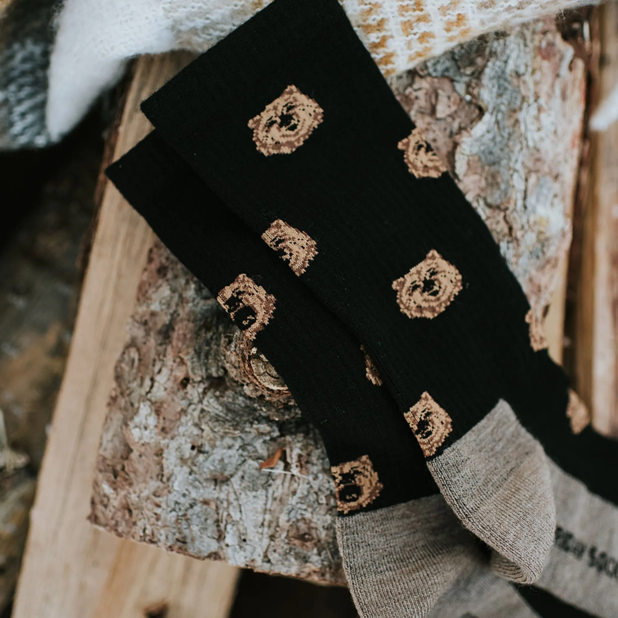 Men's Bear Merino Wool Socks