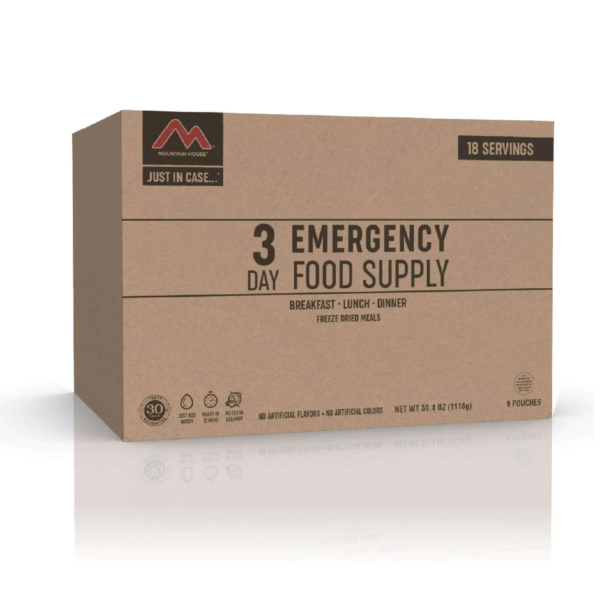 Mountain House - 3 Day Emergency Kit - 9 Pouches