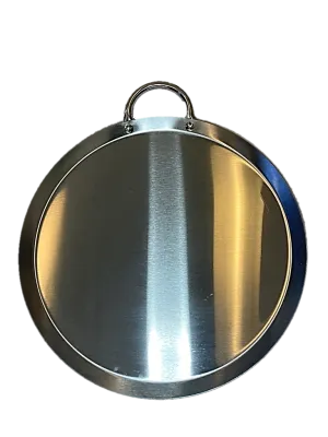 Neware Stainless Steel 15.5" (39cm) Round Griddle/ Comal Redondo de Acero Inoxidable de 15" (39cm)