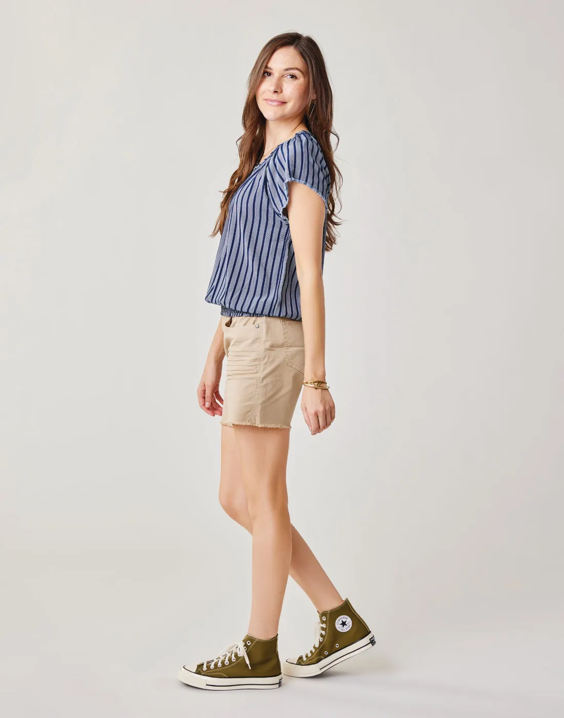 Oahu 6" Twill Short: Light Khaki