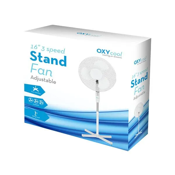 Oxy Cool Stand Fan 16 Inch 3 Speed