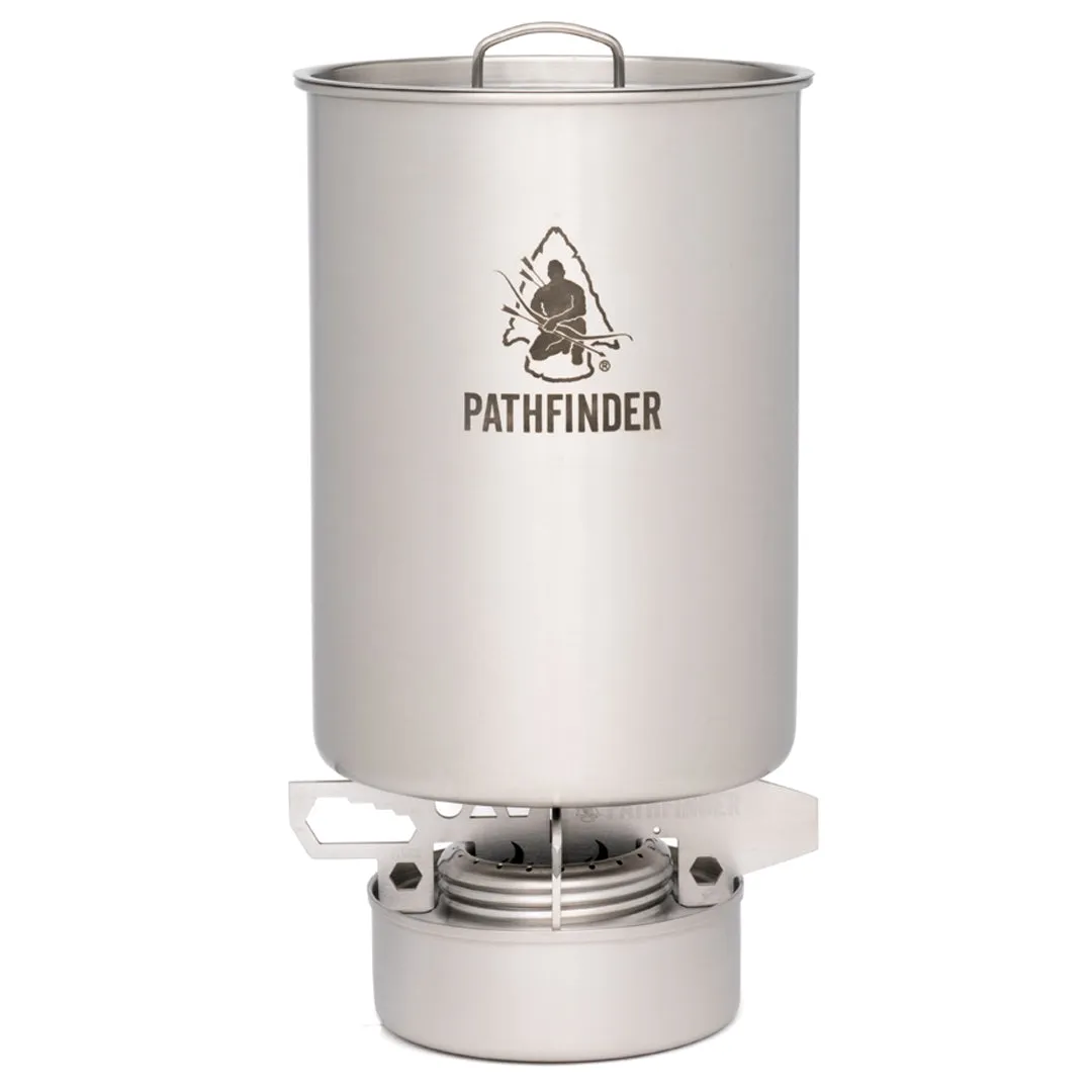 Pathfinder Alcohol Stove & Stove Stand COMBO