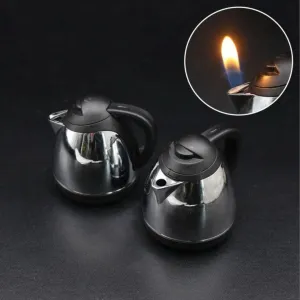 Pretty Kettle Shaped Lighter | Butane Gas Refillable Flame Lighter