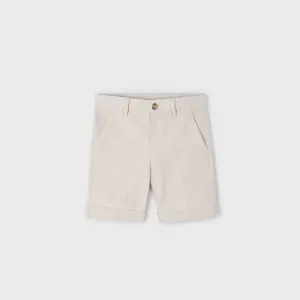 Raffia Linen Suiting Bermuda Shorts