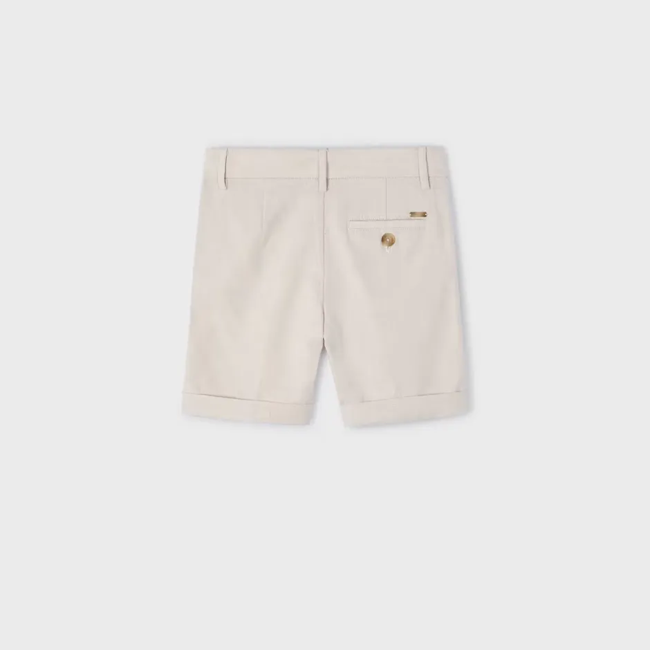 Raffia Linen Suiting Bermuda Shorts