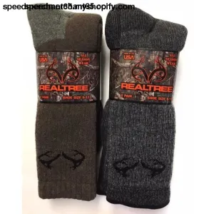 'REALTREE' Wool Blend Boot Socks 2 Pair Assorted colors