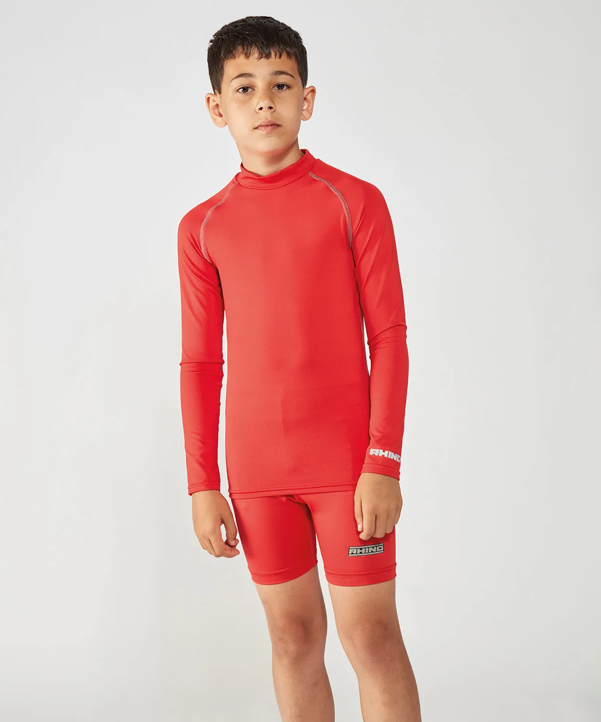 Rhino baselayer shorts - juniors | Red