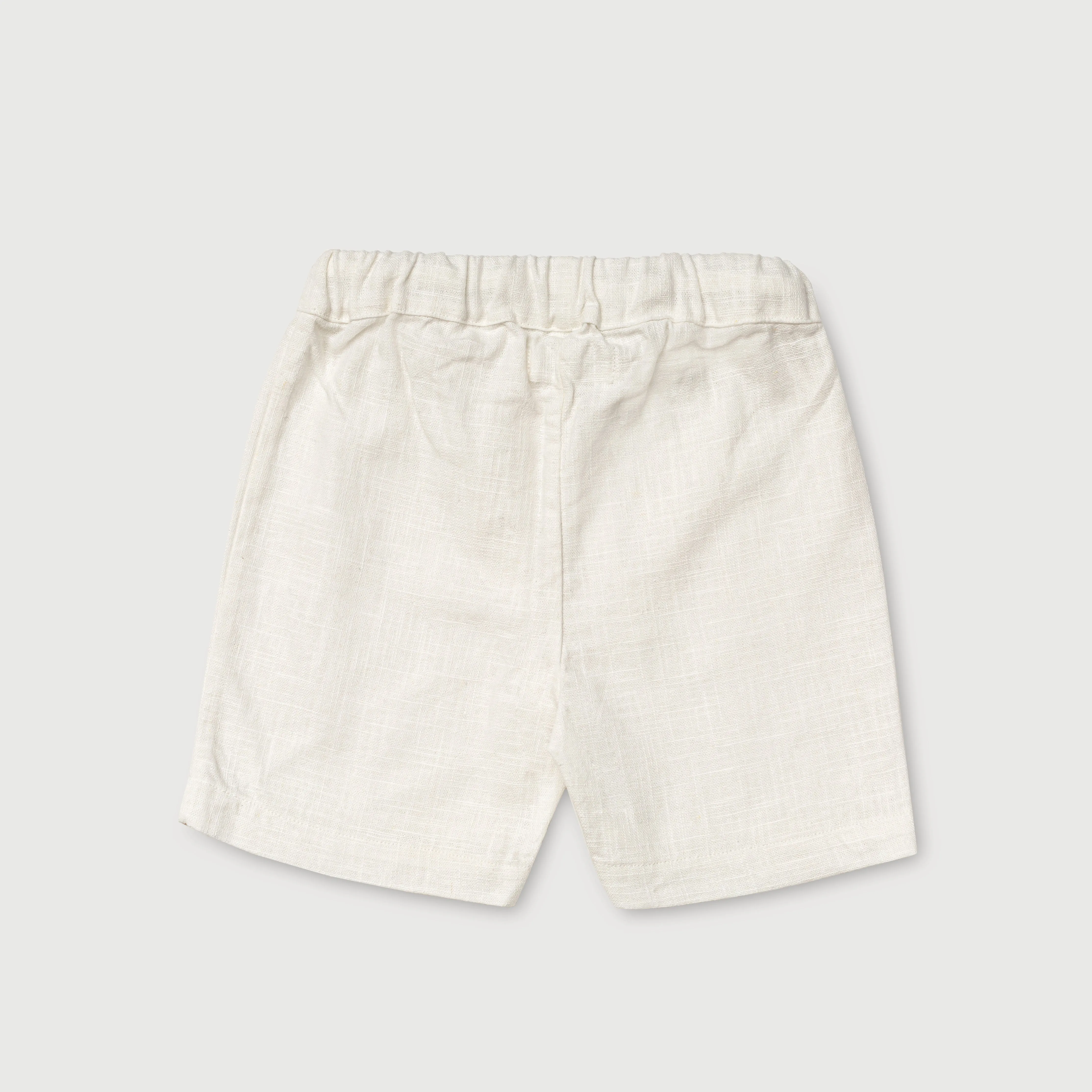 Short Linen Pants - White