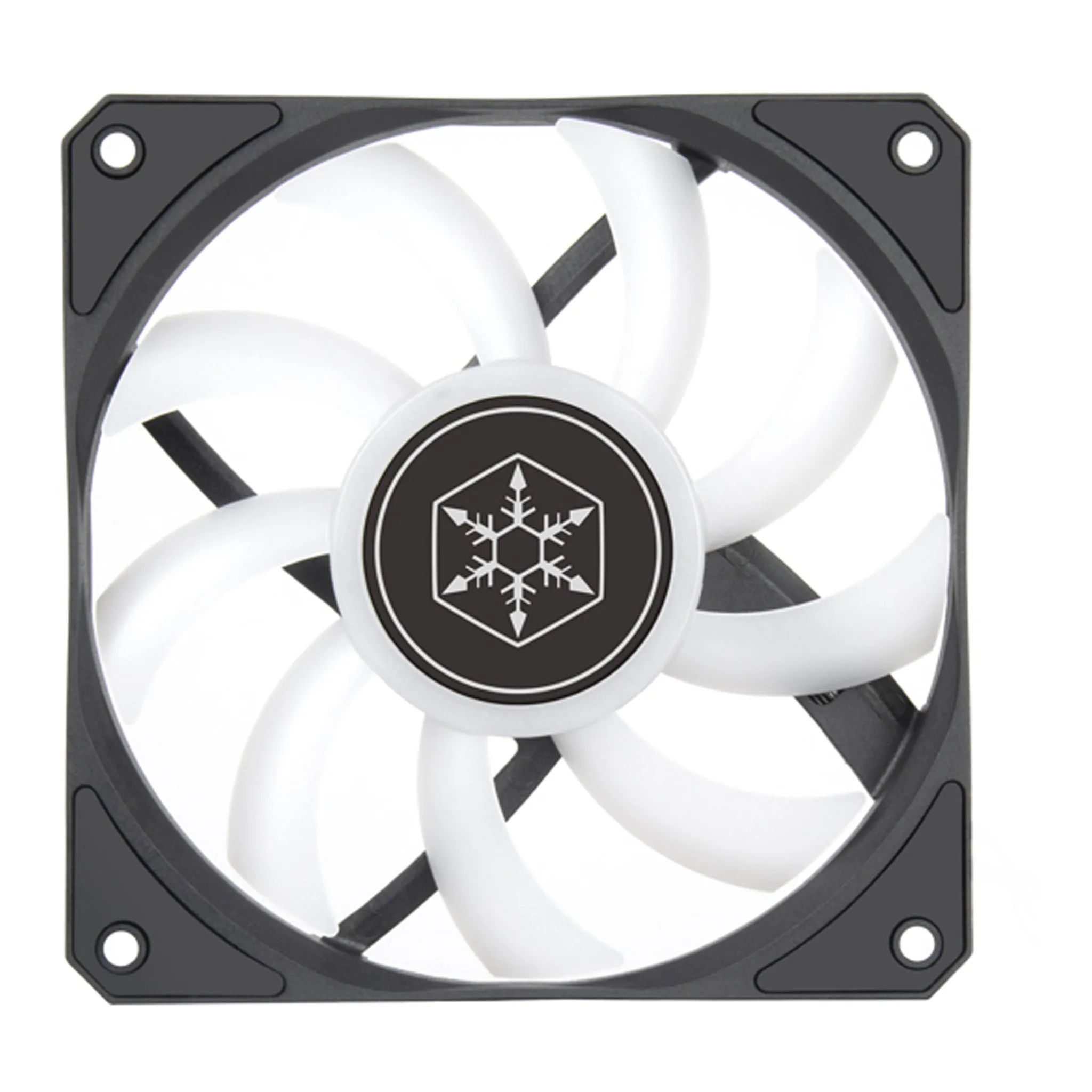 SilverStone AS120B-ARGB Air Slimmer 120 ARGB Enhanced Performance 120mm Slim Fan - Black